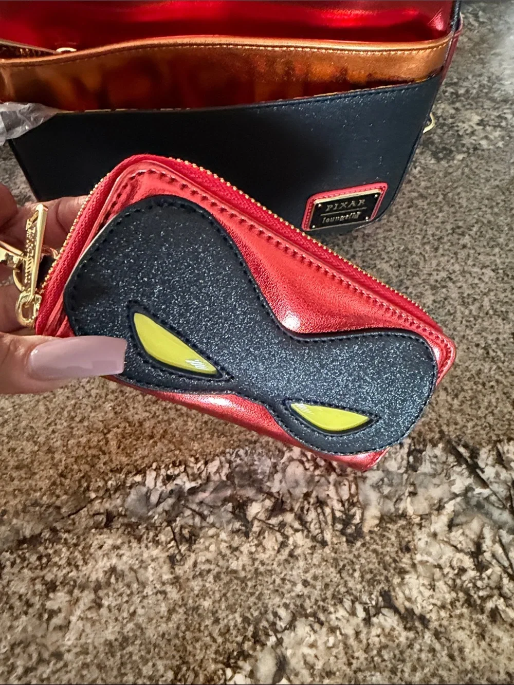 Incredibles 20th Anniversary Light Up Metallic Cosplay Mini Backpack